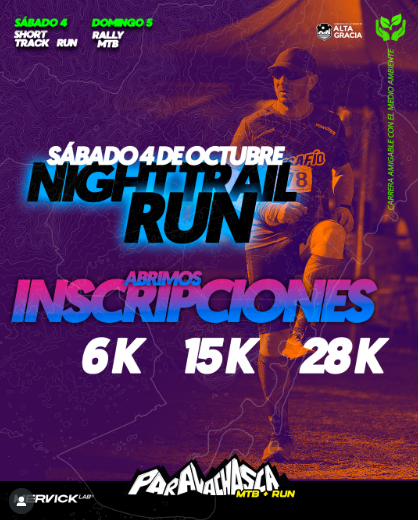 Imagen del evento Paravachasca Run Night Trail